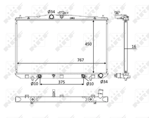 Radiator racire motor