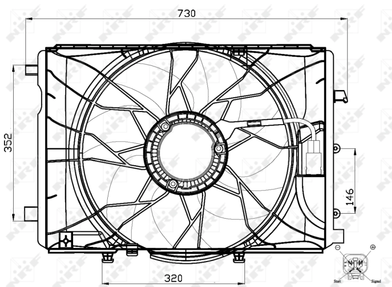Ventilator radiator racire