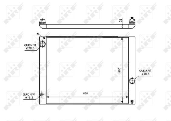 Radiator racire motor