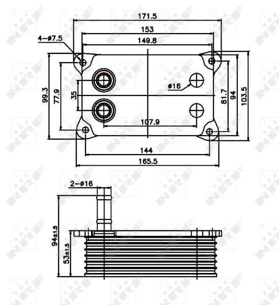 Radiator ulei / termoflot