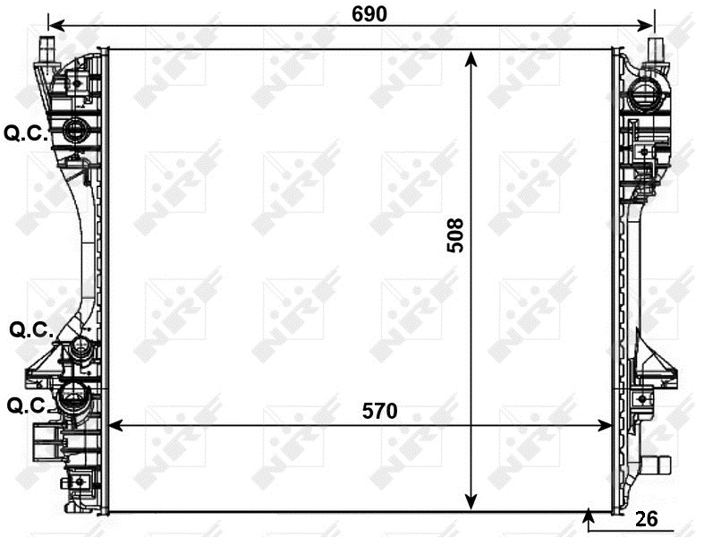 Radiator racire motor