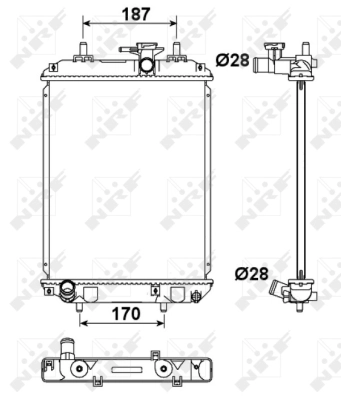 Radiator racire motor