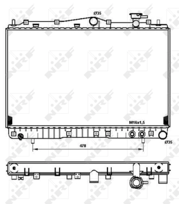 Radiator racire motor