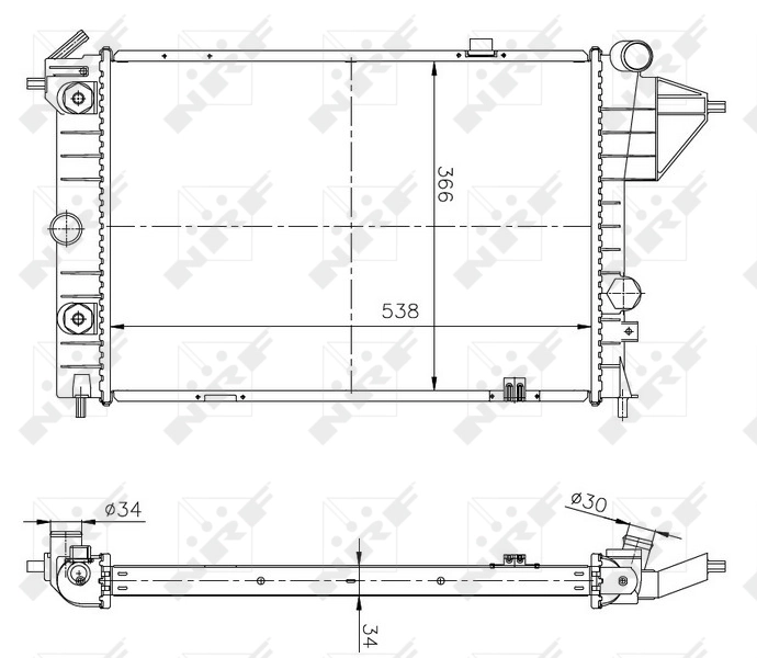 Radiator racire motor