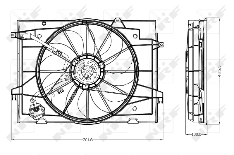 Ventilator radiator racire