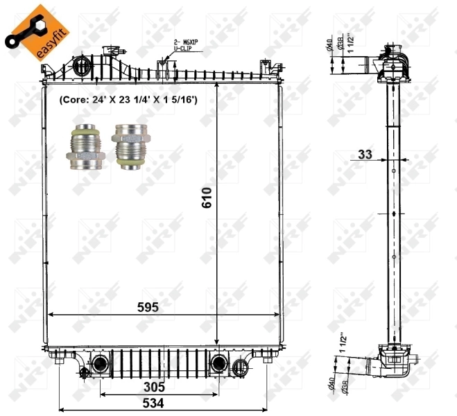 Radiator racire motor