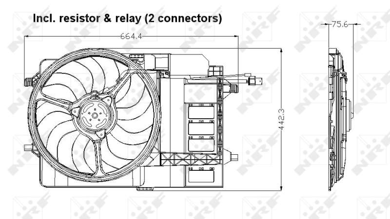 Ventilator radiator racire