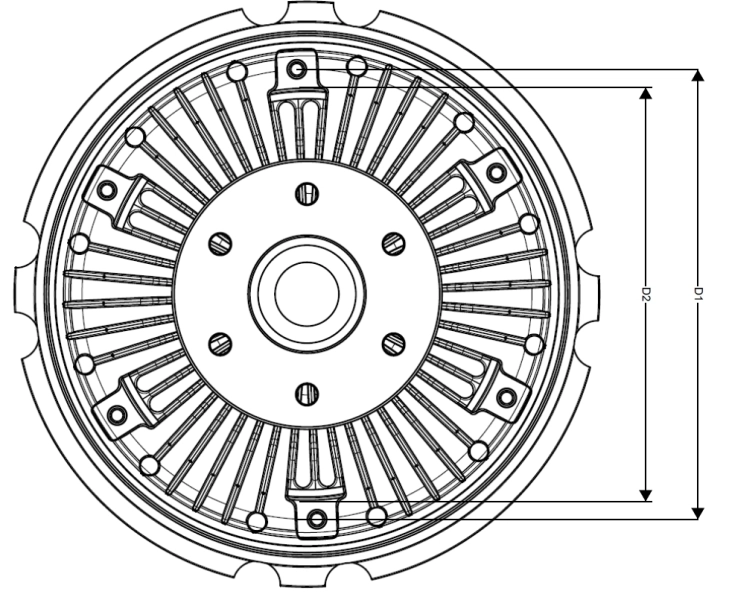 Cupla, ventilator radiator