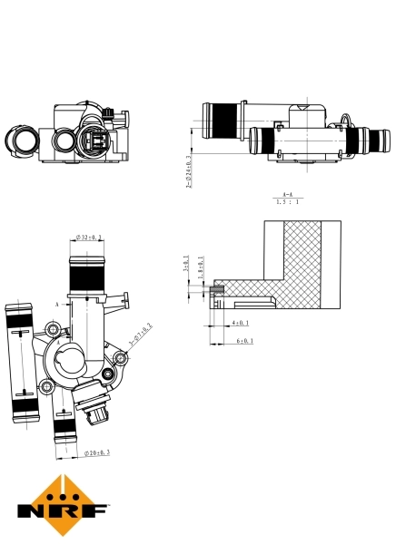 Termostat lichid racire