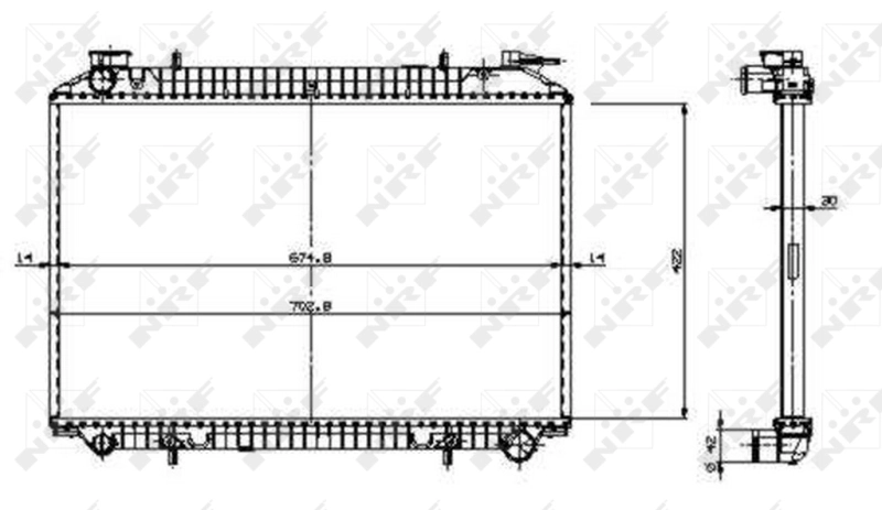 Radiator racire motor