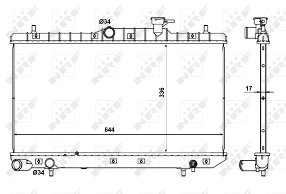Radiator racire motor
