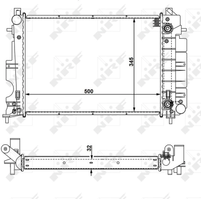 Radiator racire motor