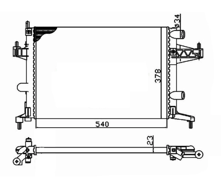 Radiator racire motor