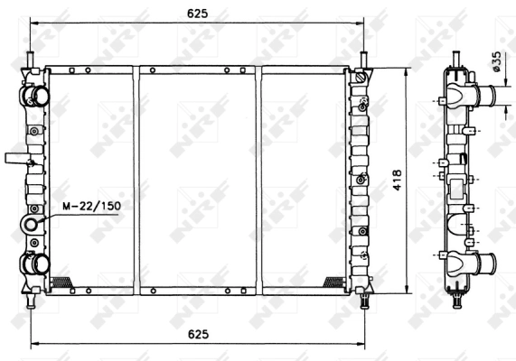 Radiator racire motor