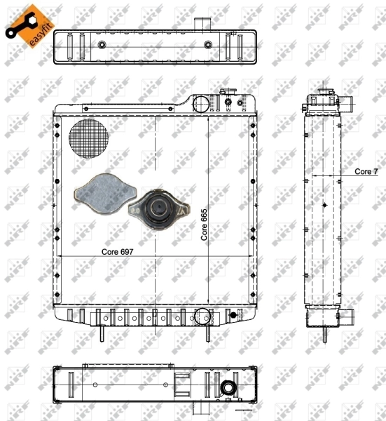 Radiator racire motor