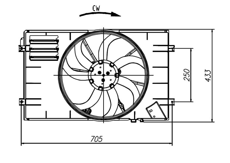 Ventilator radiator racire