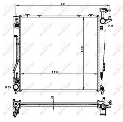 Radiator racire motor