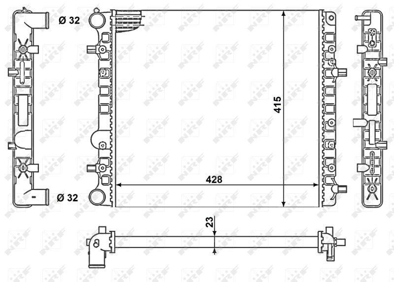 Radiator racire motor