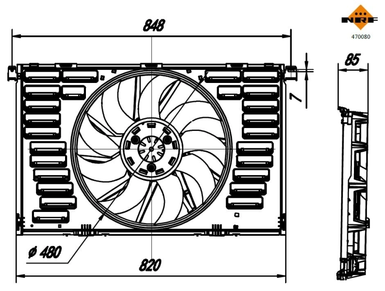 Ventilator radiator racire