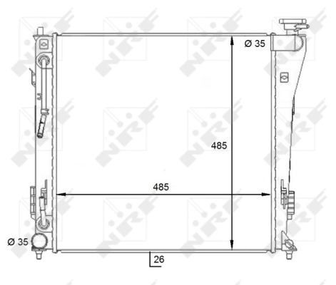 Radiator racire motor