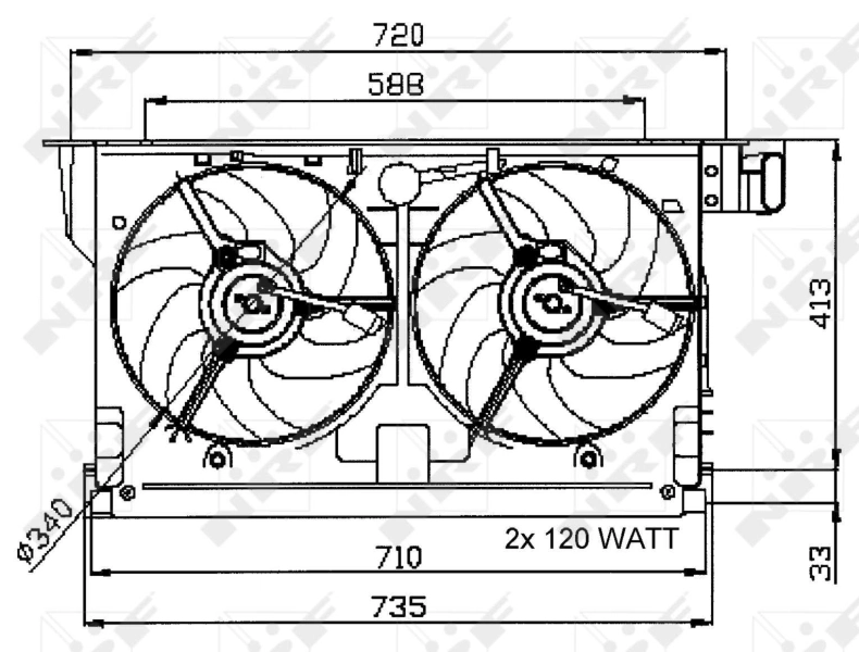 Ventilator radiator racire