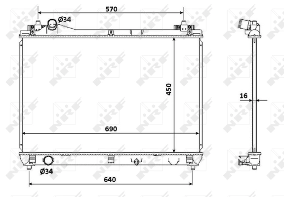 Radiator racire motor