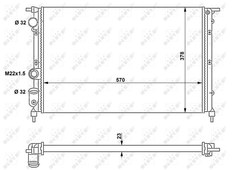 Radiator racire motor