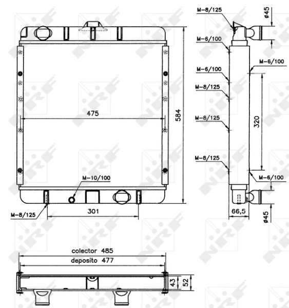 Radiator racire motor