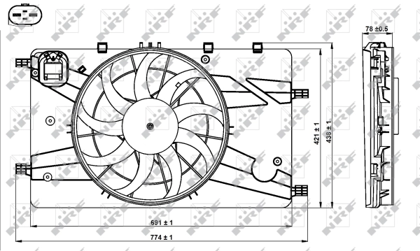 Ventilator radiator racire