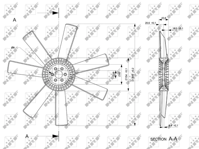 Paleta ventilator racire motor