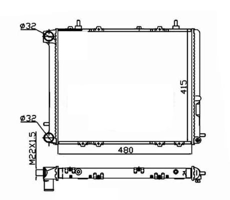 Radiator racire motor