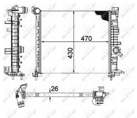 Radiator racire motor