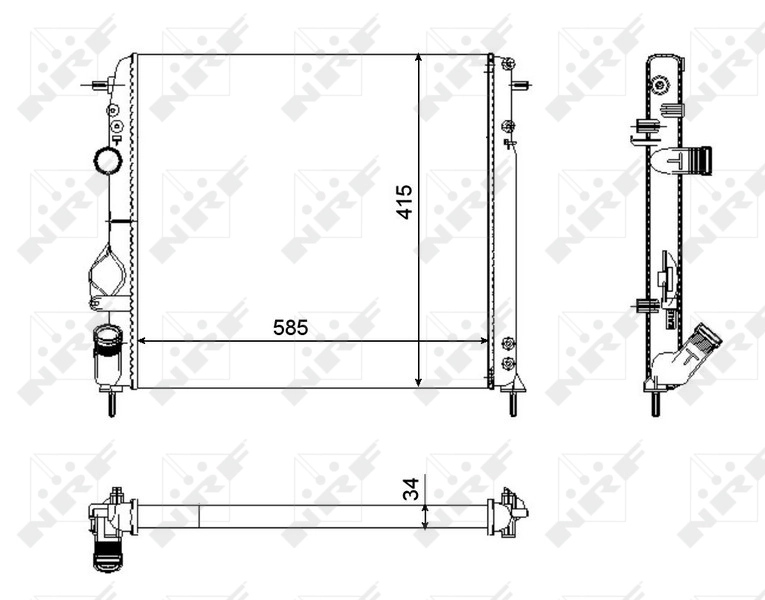 Radiator racire motor