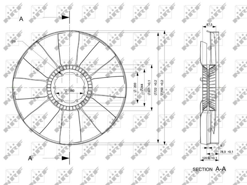 Paleta ventilator racire motor