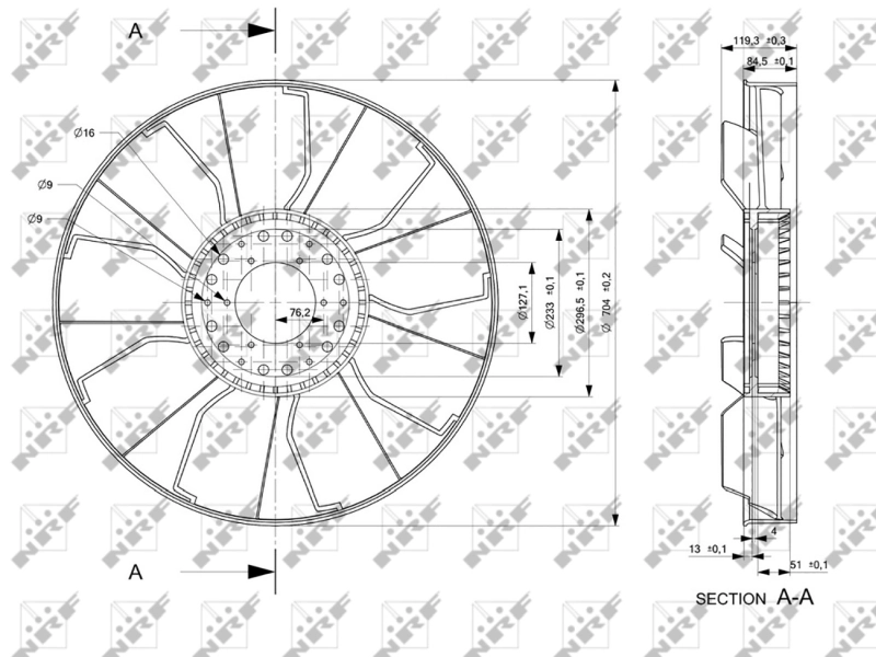 Paleta ventilator racire motor