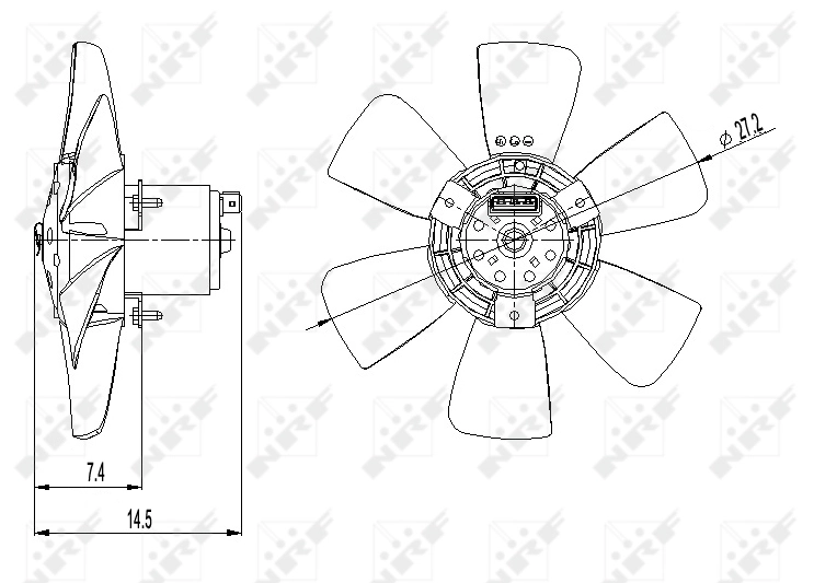 Ventilator radiator racire