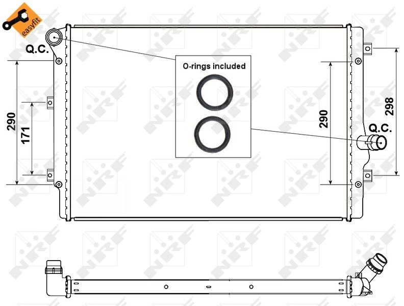 Radiator racire motor