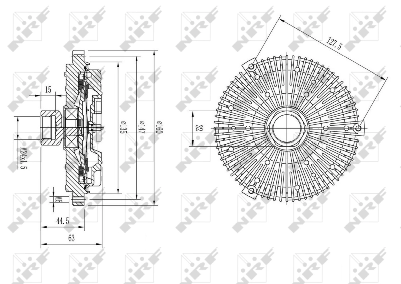 Cupla ventilator radiator