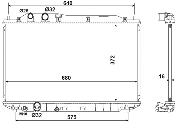 Radiator racire motor