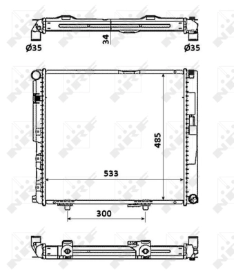 Radiator racire motor