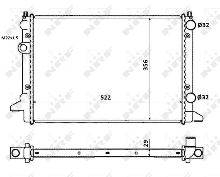 Radiator racire motor