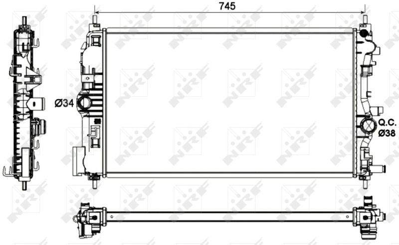 Radiator racire motor
