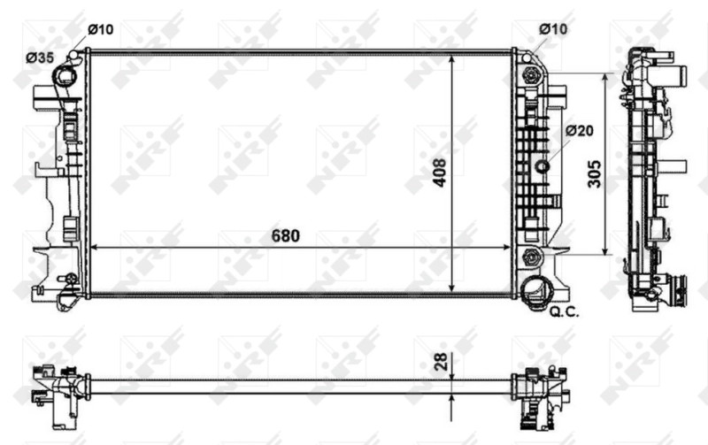 Radiator racire motor