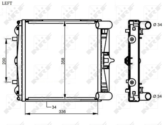 Radiator racire motor