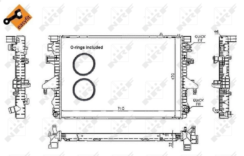 Radiator racire motor