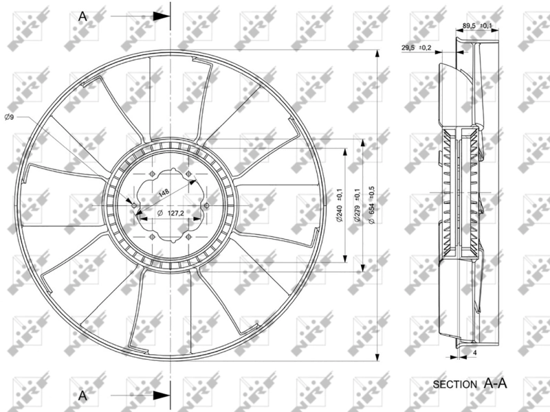 Paleta ventilator racire motor
