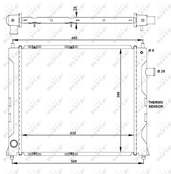 Radiator racire motor
