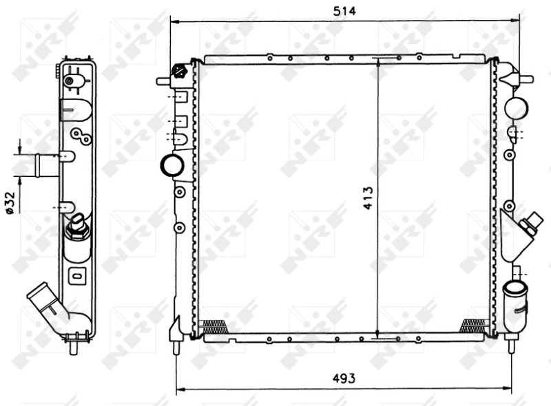 Radiator racire motor