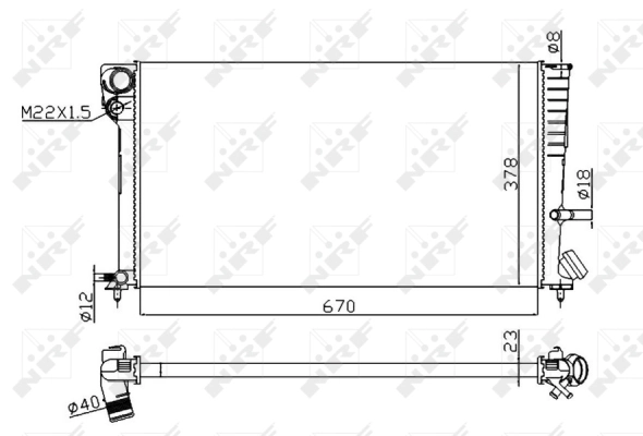 Radiator racire motor