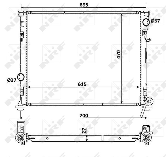 Radiator racire motor